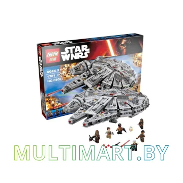 Конструктор Lepin 05007 Сокол Тысячелетия (1381 деталь) картинка 2